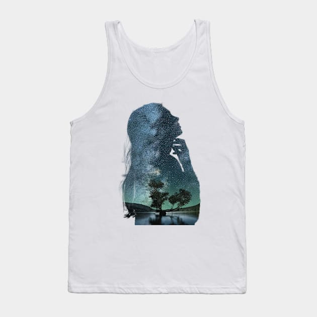 The dreaming girl Tank Top by Alegra Stoic